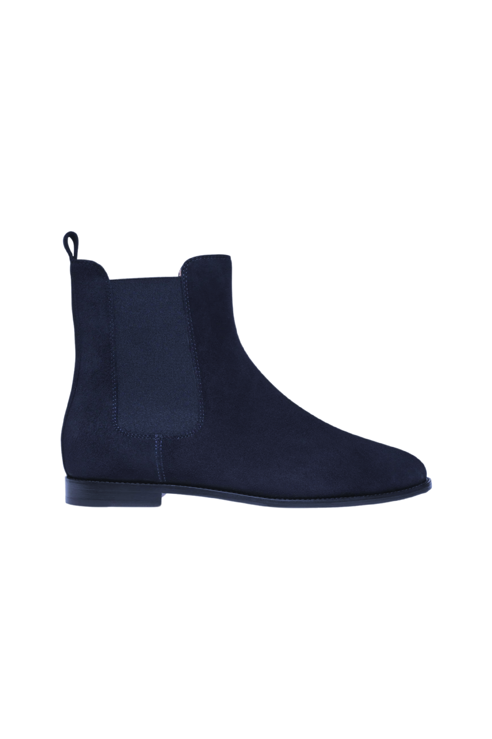 Navy Suede Chelsea Boot Claudia Sebire