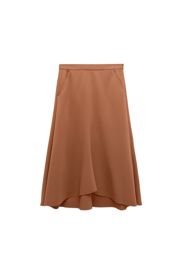 Nutmeg Punto Milano Skirt