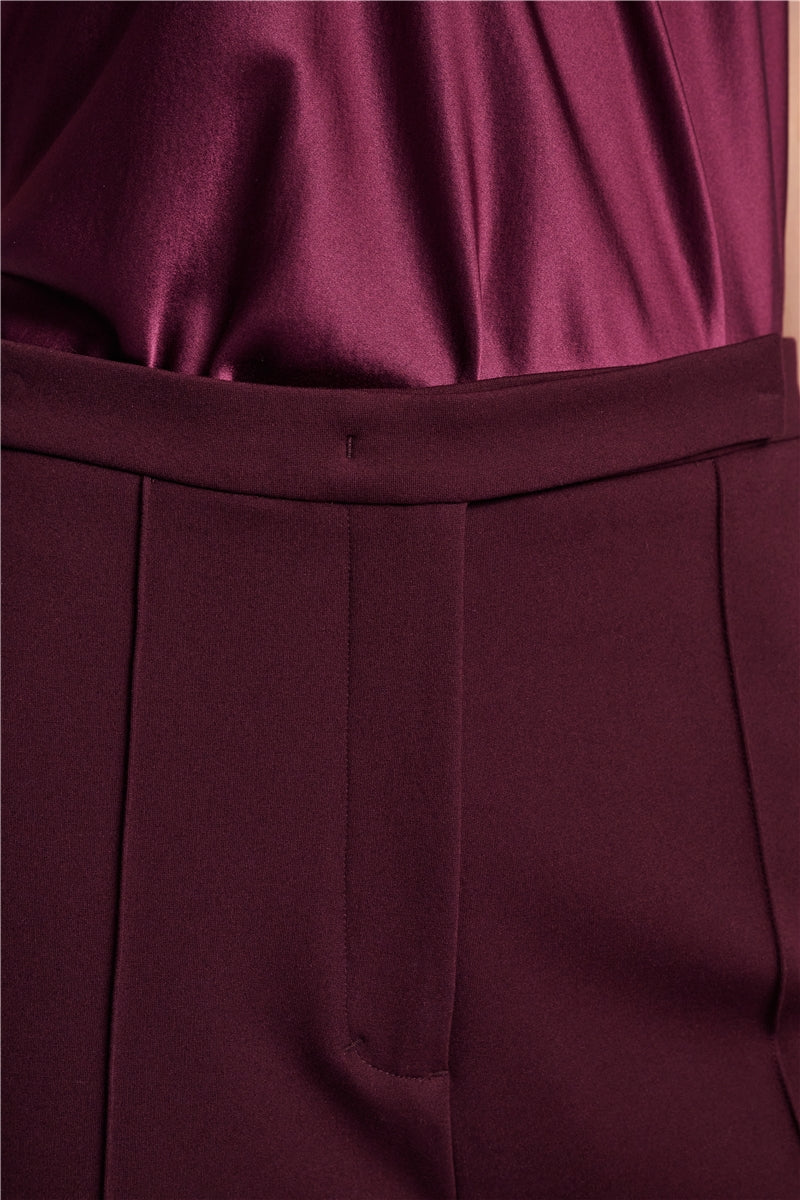 Burgundy Punto Milano Trousers