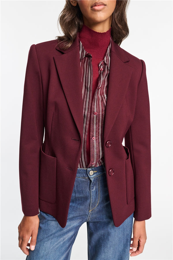 Burgundy Punto Milano Jacket