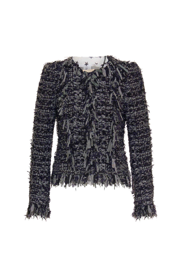 Anthracite Ribbon Tweed Jacket