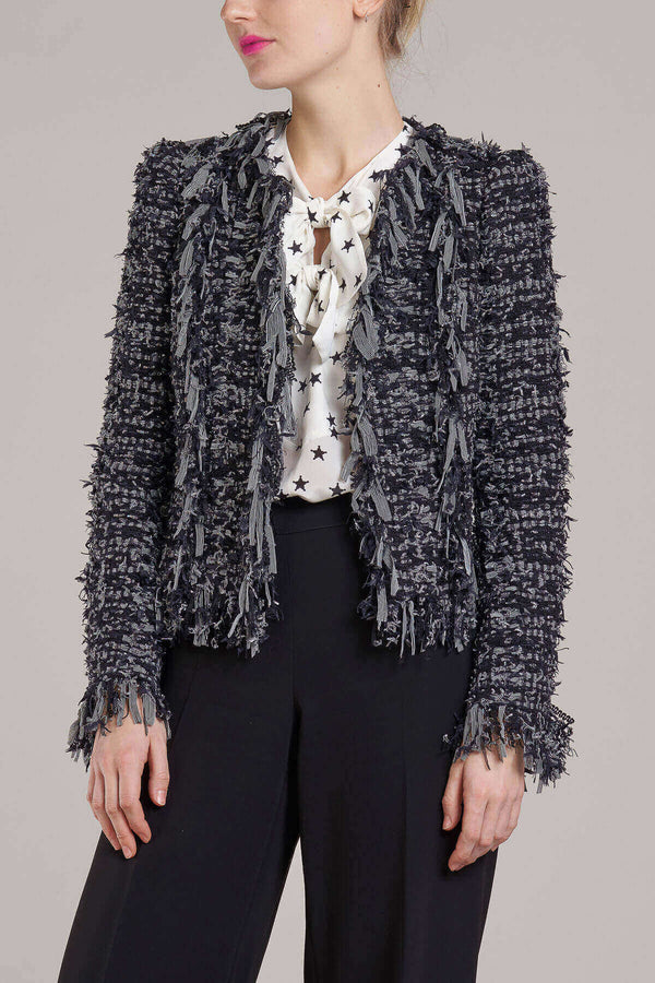 Anthracite Ribbon Tweed Jacket