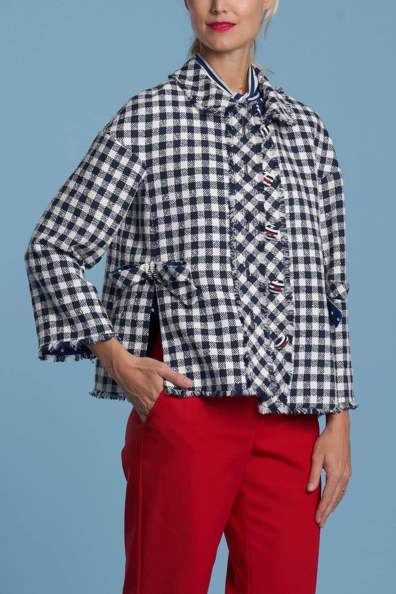 Gingham Swing Jacket