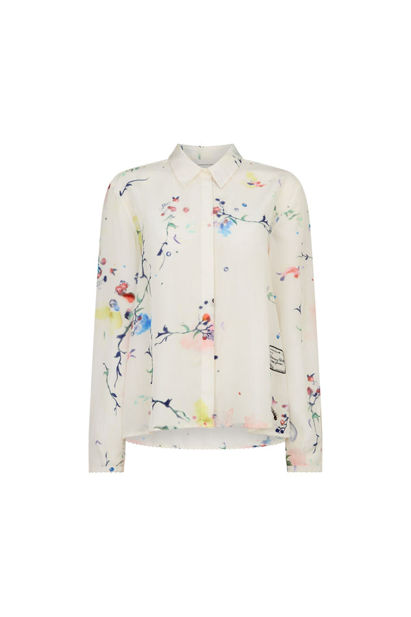 Printed Silk Blouse