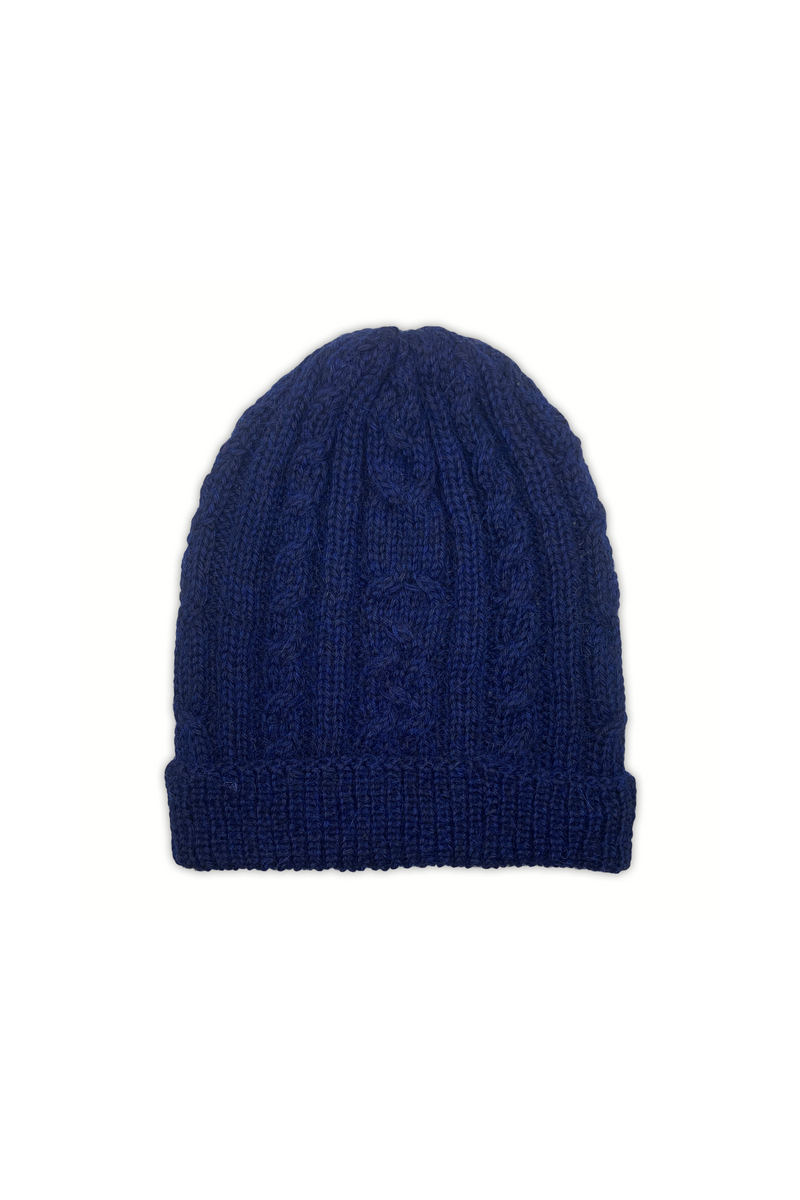 Ink Cable Knit Hat