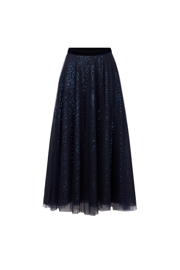 Midnight Sequin Tulle Skirt