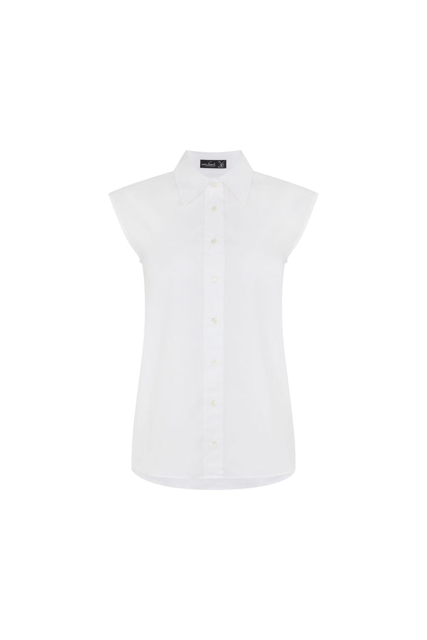 White Cotton Pique Shirt