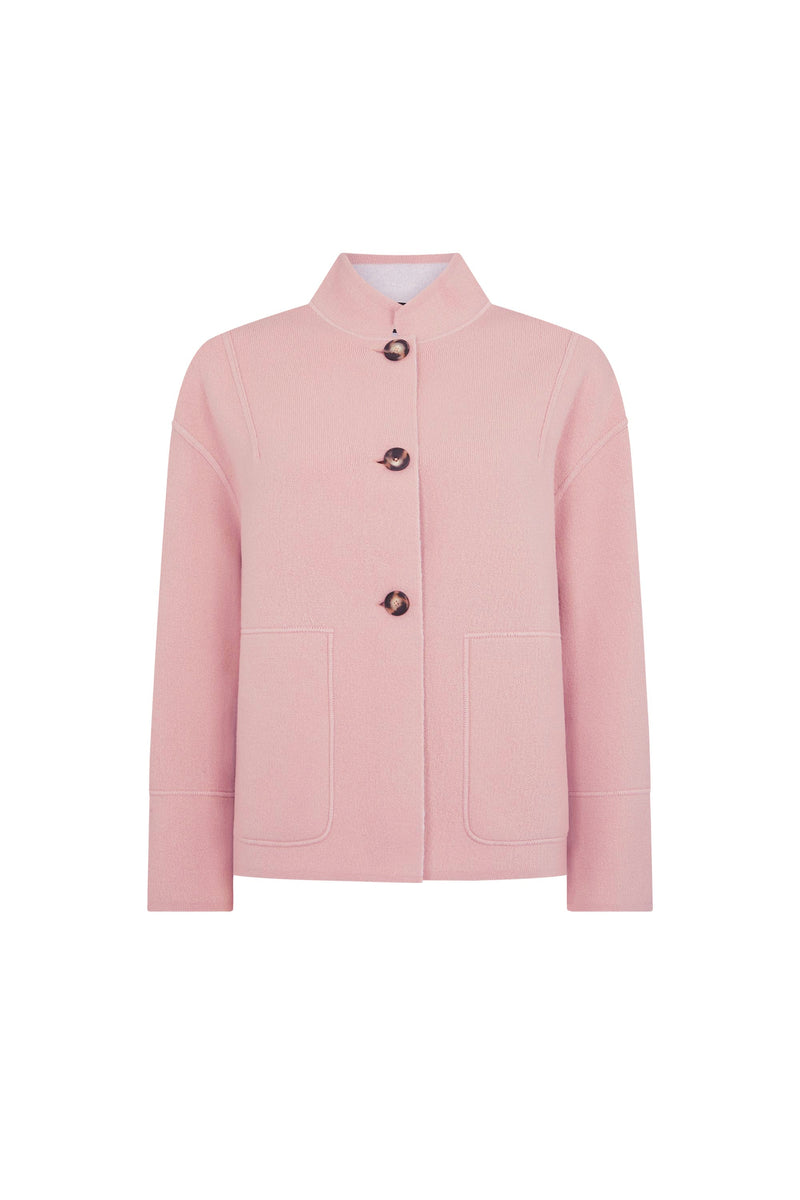 Rose Wool Knitted Blazer