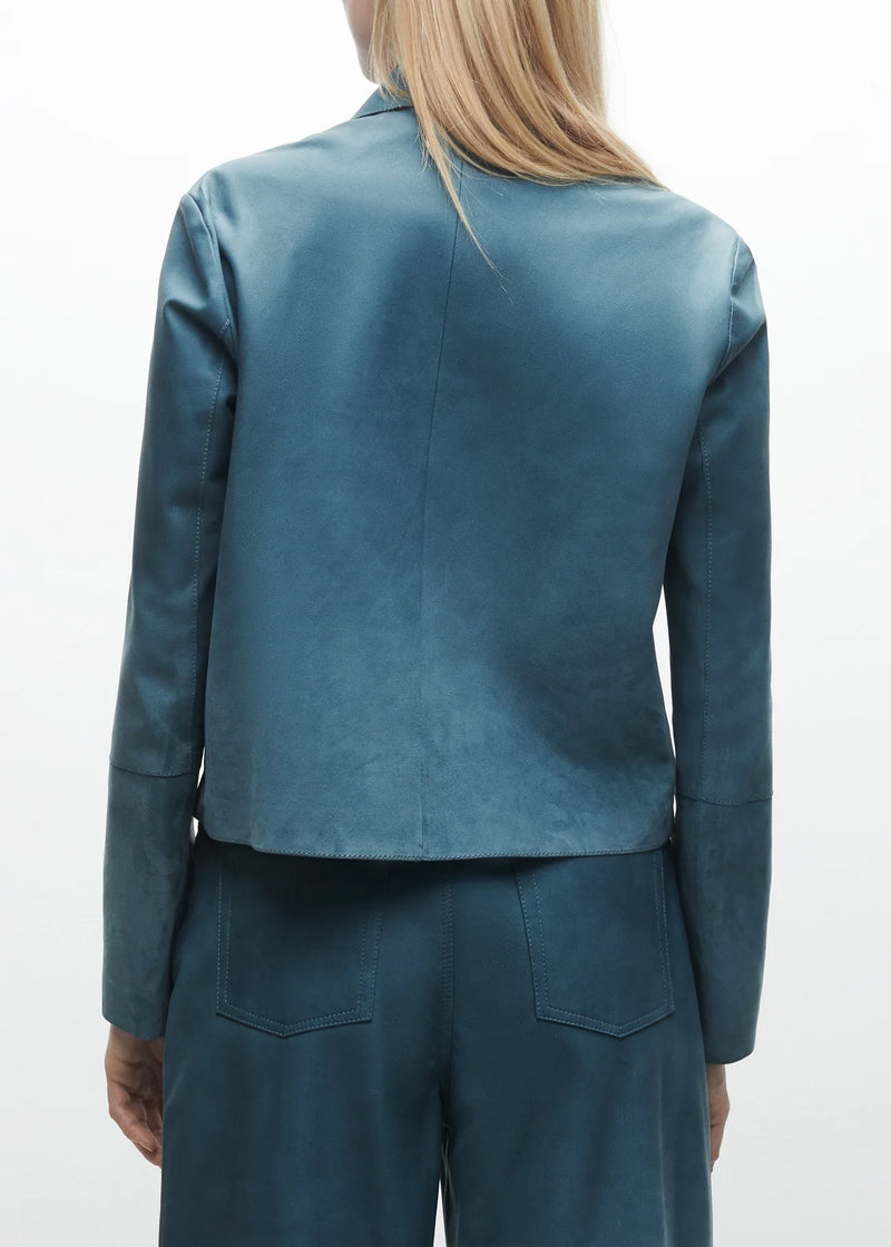 Teal Suede Dégradé Jacket