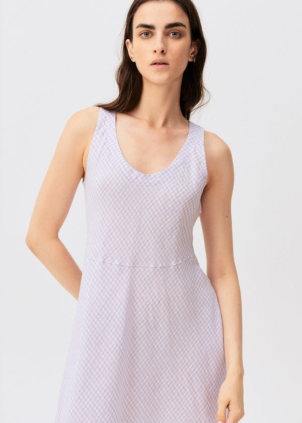Lavender Gingham Dress