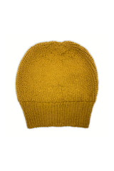 Gold Waffle Knit Reversible Hat