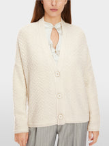 Ecru Boucle Cardigan