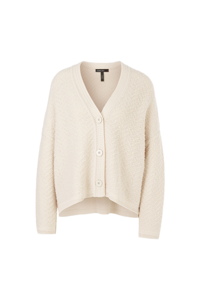 Ecru Boucle Cardigan