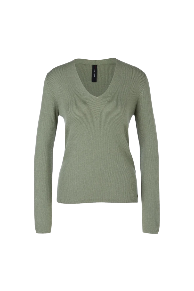 Moss Lurex Wool Sweater