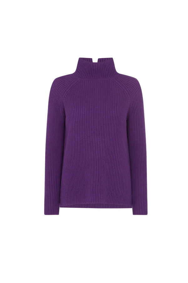 Purple Turtle Neck Sweater