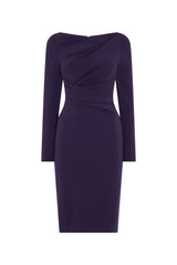 Purple Crepe Tolga Dress