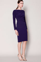 Purple Crepe Tolga Dress