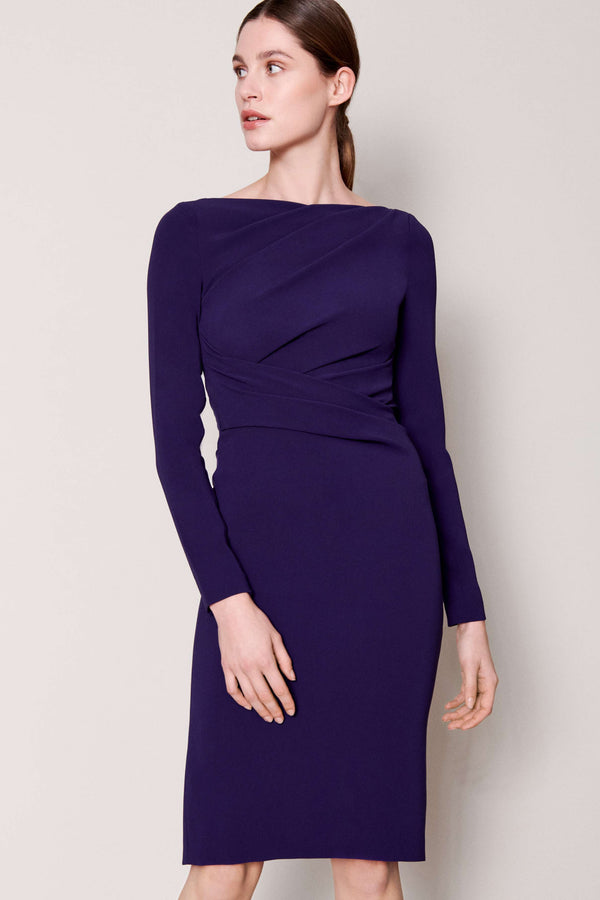 Purple Crepe Tolga Dress